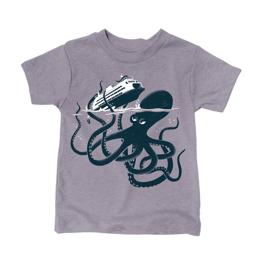 Kids Tee - Kraken Ferry Tee (2T - L) by Factory 43