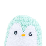 Plush Toy - Small Penguin (Mint with Coral Heart) by Moyo Workshop, image 1 of 6