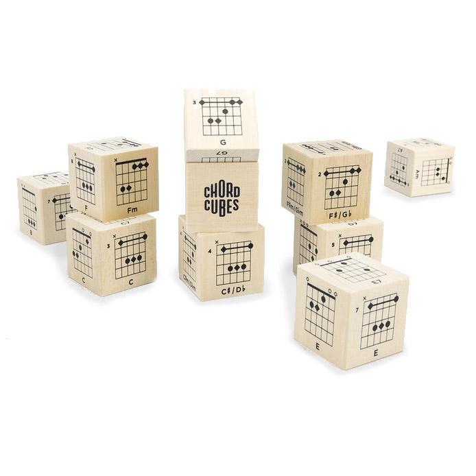 Blocks - Guitar Chord Cubes (Set of 10) by Uncle Goose