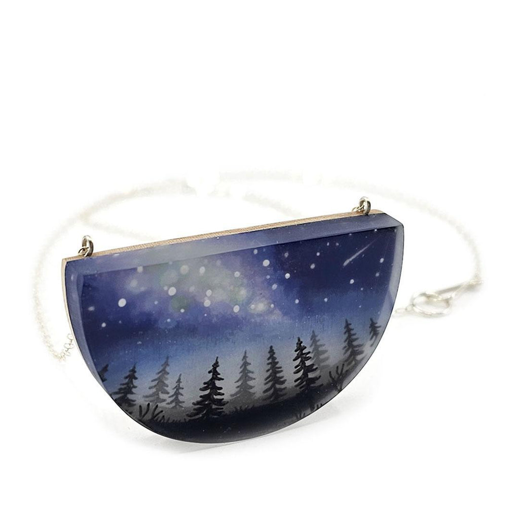 Necklace - Milky Way Painted by Fernworks