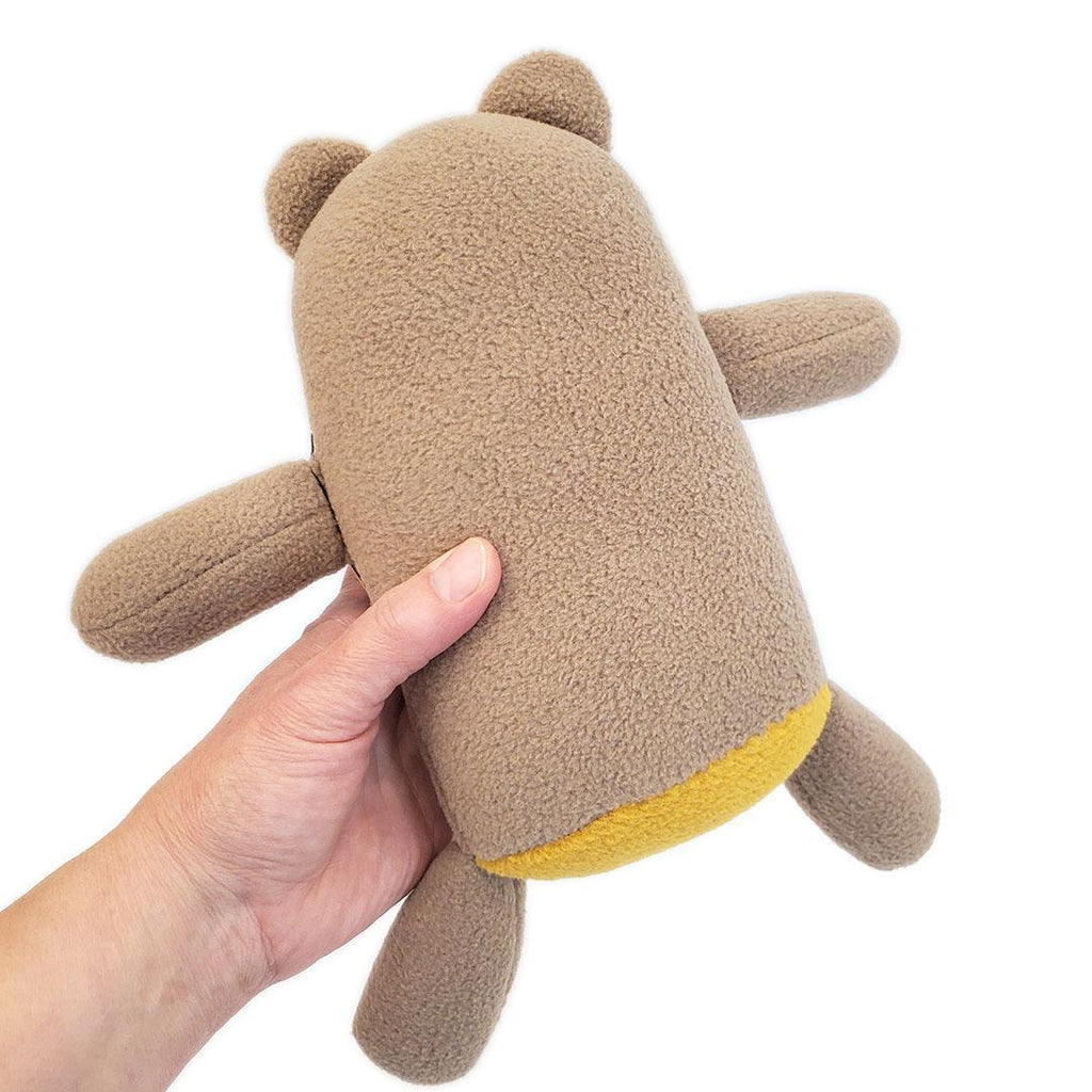 Plush - Light Brown Bear (Yellow Ears) by Mr. Sogs