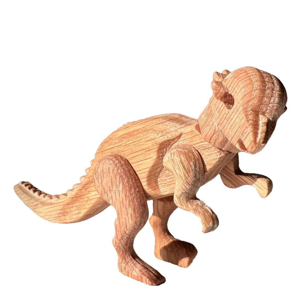 Wood Toy - Pachycephalosaurus Dinosaur with Magnetic Joints by The Serious Toy Company