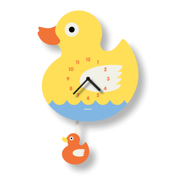 Acrylic Clock - Ducky Pendulum by Popclox