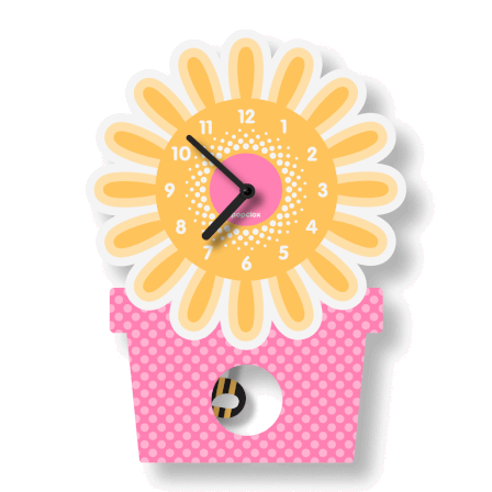 Acrylic Clock - Flowerpot Pendulum (Last One!) by Popclox