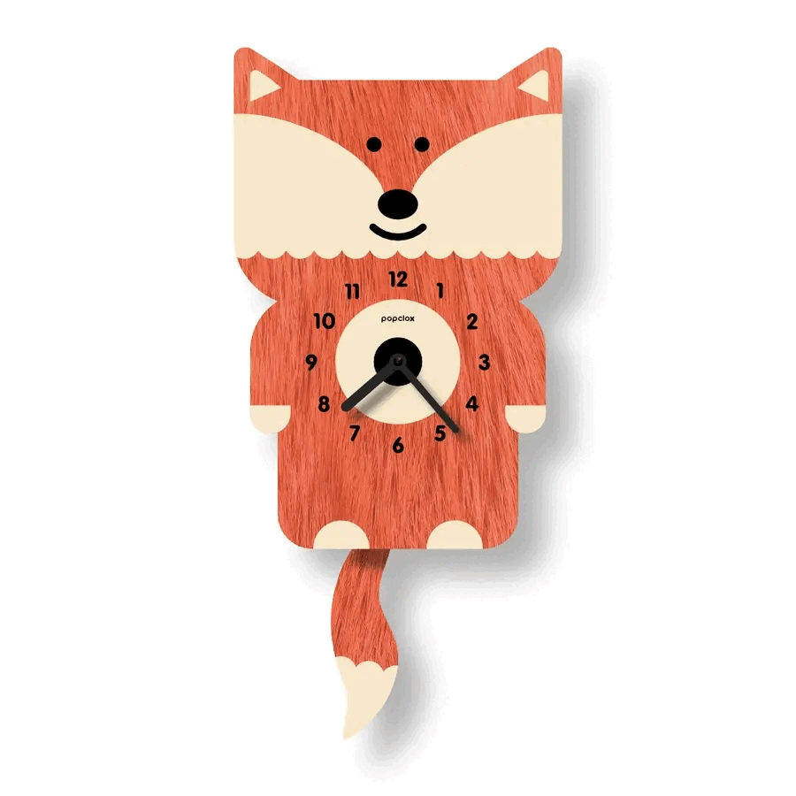 Acrylic Clock - Fox Pendulum by Popclox