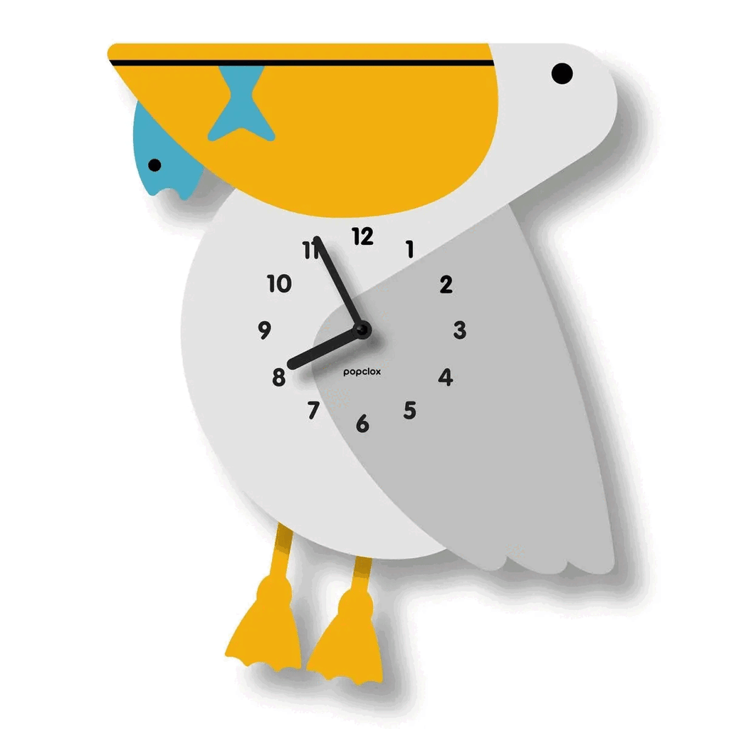 Acrylic Clock - Pelican Pendulum by Popclox