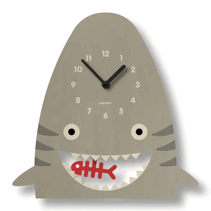 Wood Clock - Shark Pendulum by Popclox