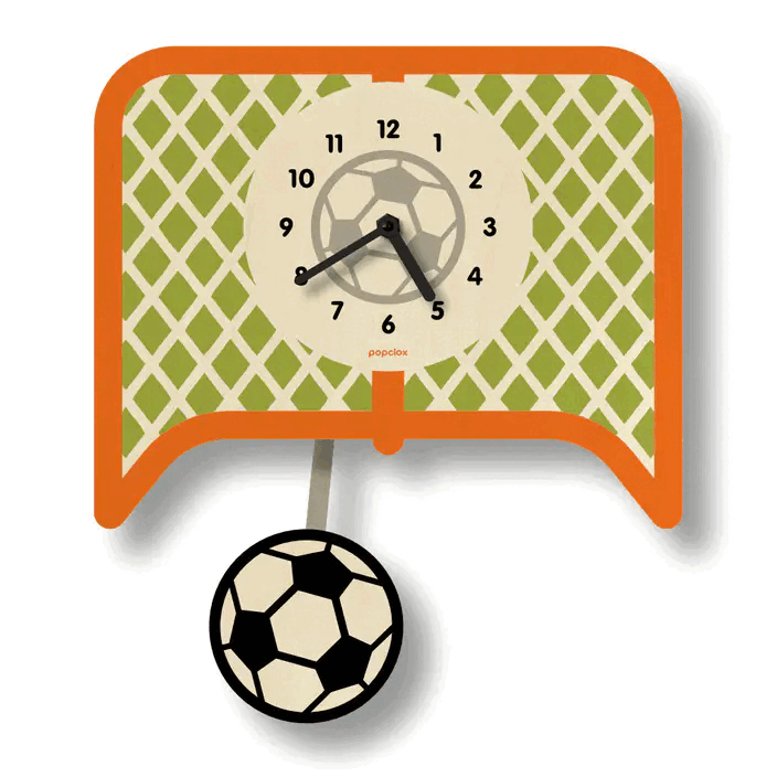 Wood Clock - Soccer Pendulum by Popclox