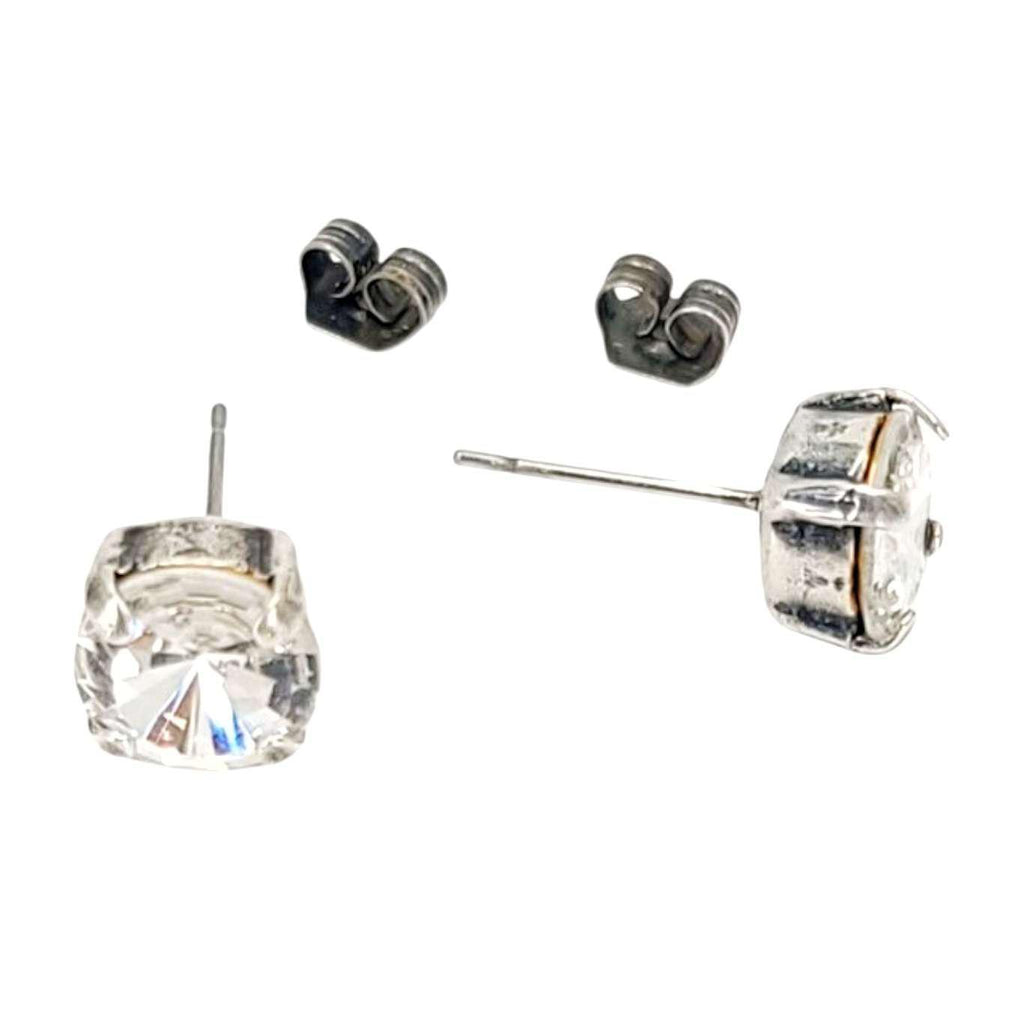 Earrings - Whites and Clears - Steel Vintage Rhinestone Posts (Assorted Styles) by Christine Stoll | Altered Relics