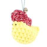 Ornament - Plush Pocket Chicken with Bell (Yellow - Assorted) by Moyo Workshop, image 9 of 9