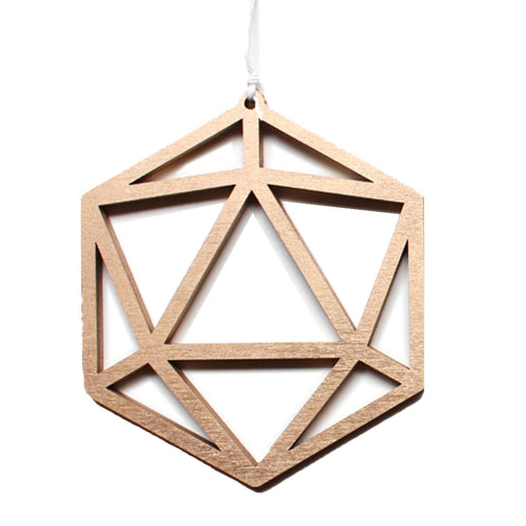 Ornament - D20 Gold by 6 by 6 Arts