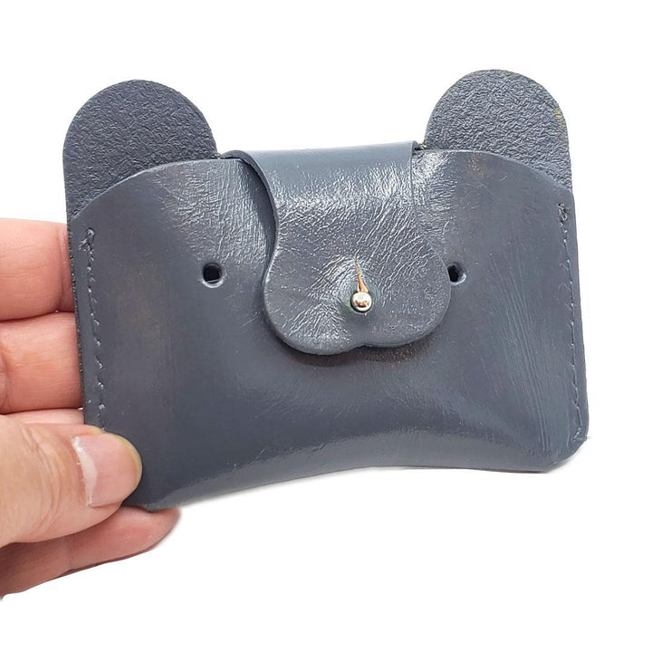 Wallet - Bear Leather (Grey) by The Merchant Studio