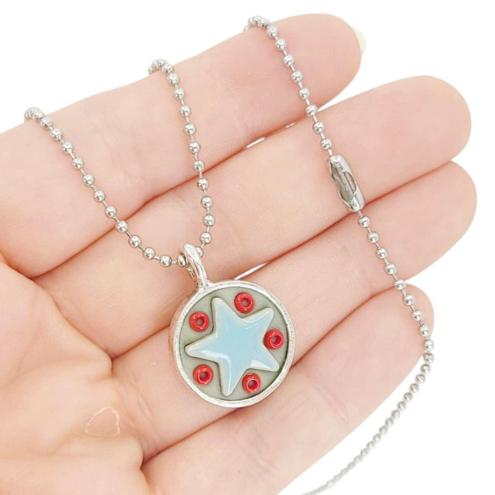 Necklace - Star Baby (Light Blue Stars) by XV Studios