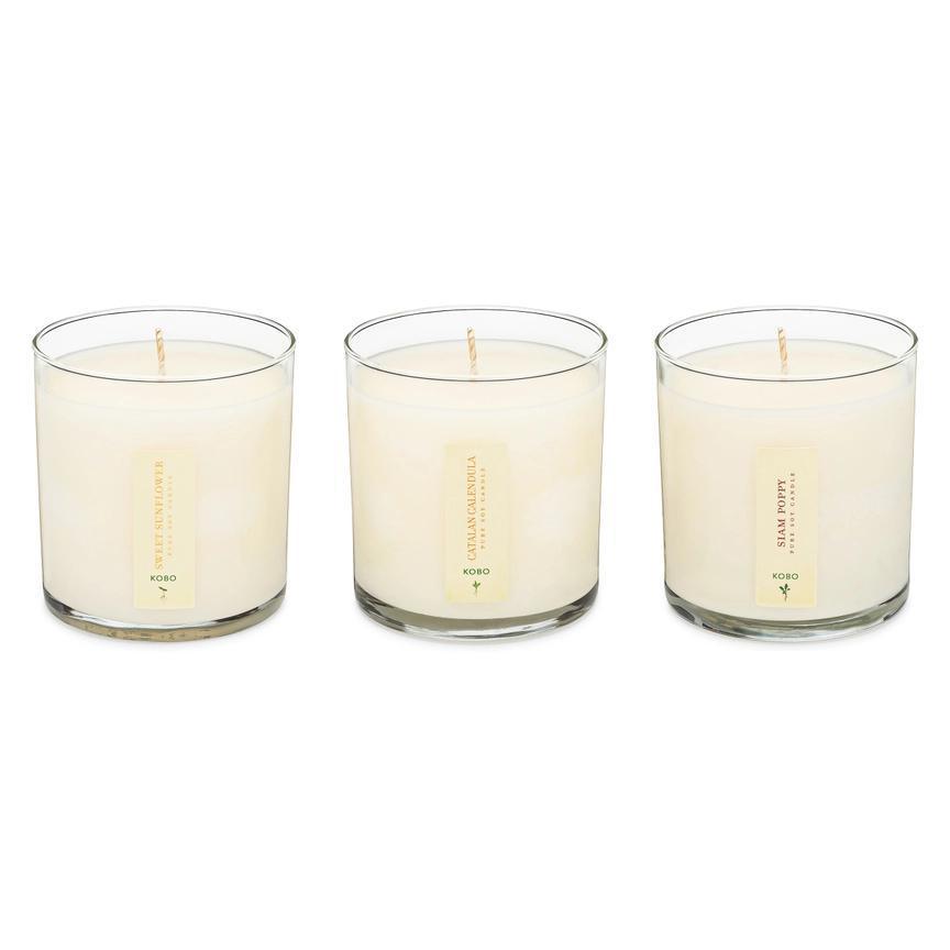 Candle - Floral Bouquet Trio with Plantable Box by KOBO