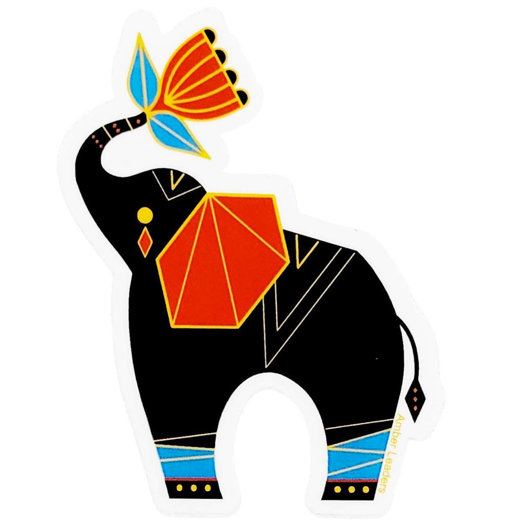 Sticker - Good Luck Elephant by Amber Leaders Designs