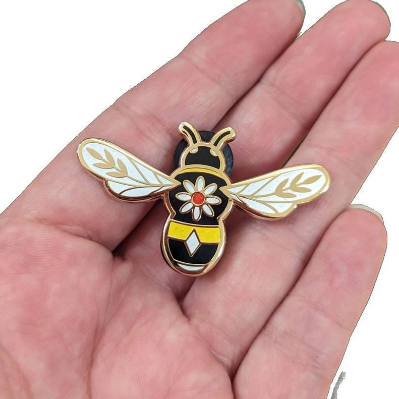 Enamel Pin - Bee by Amber Leaders Designs