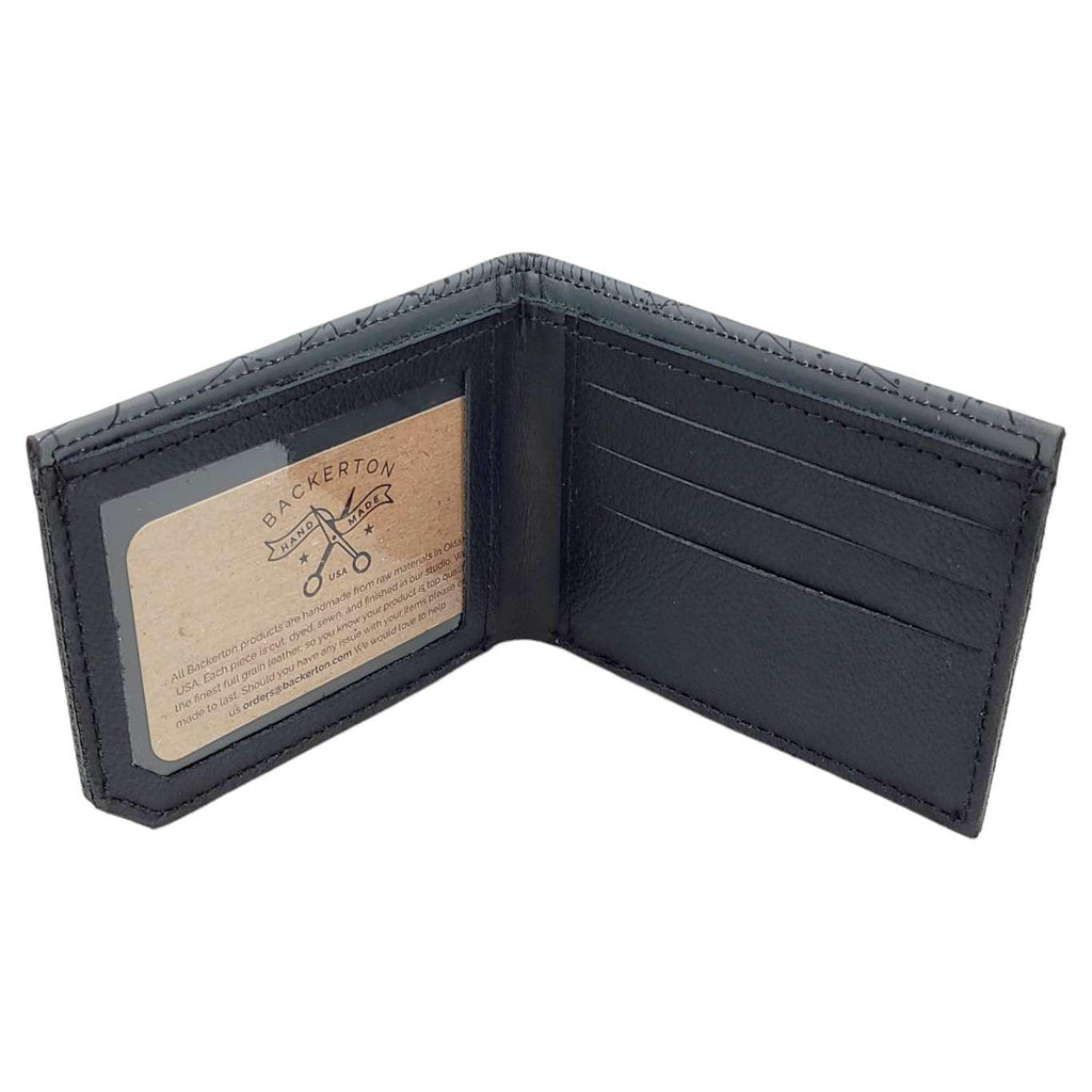Leather Wallet - Gray Star Map by Backerton