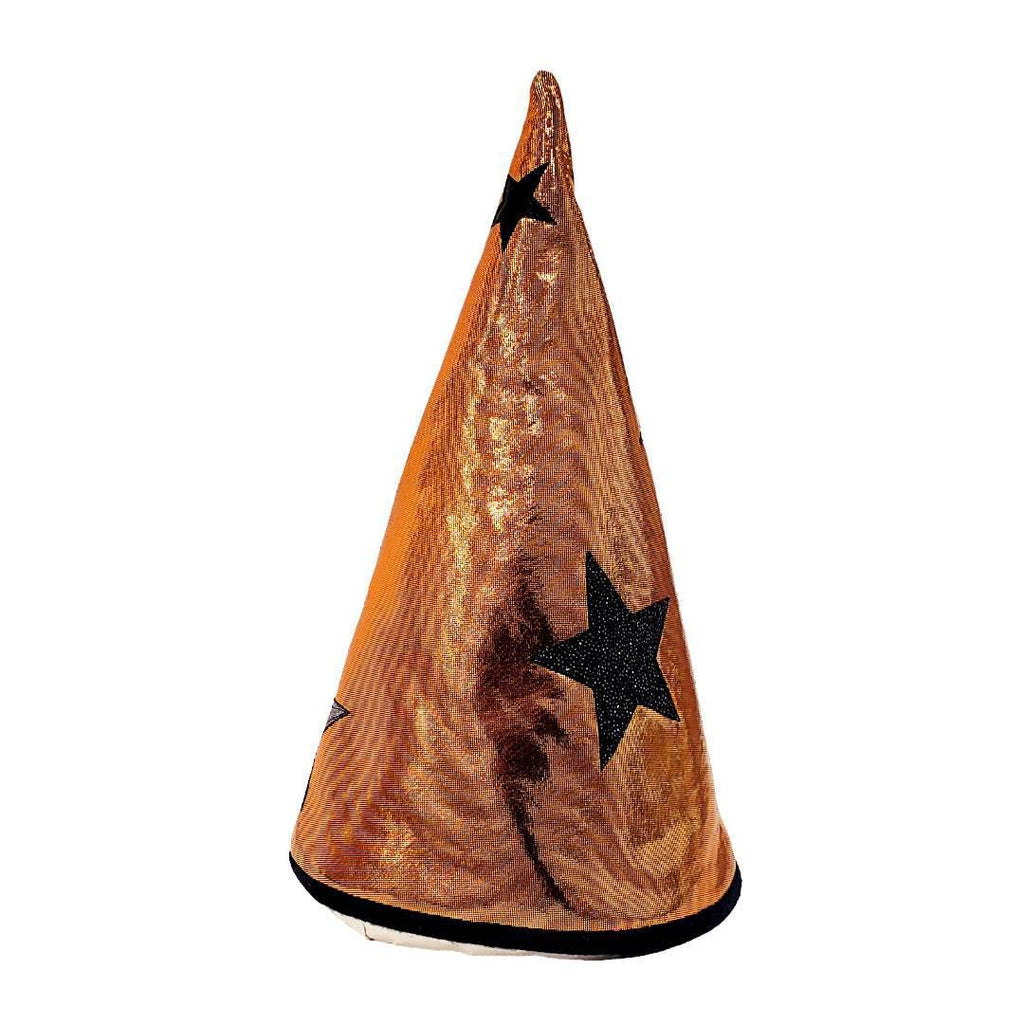 Wizard Hat - Gold Shimmer Silver Stars by World of Whimm