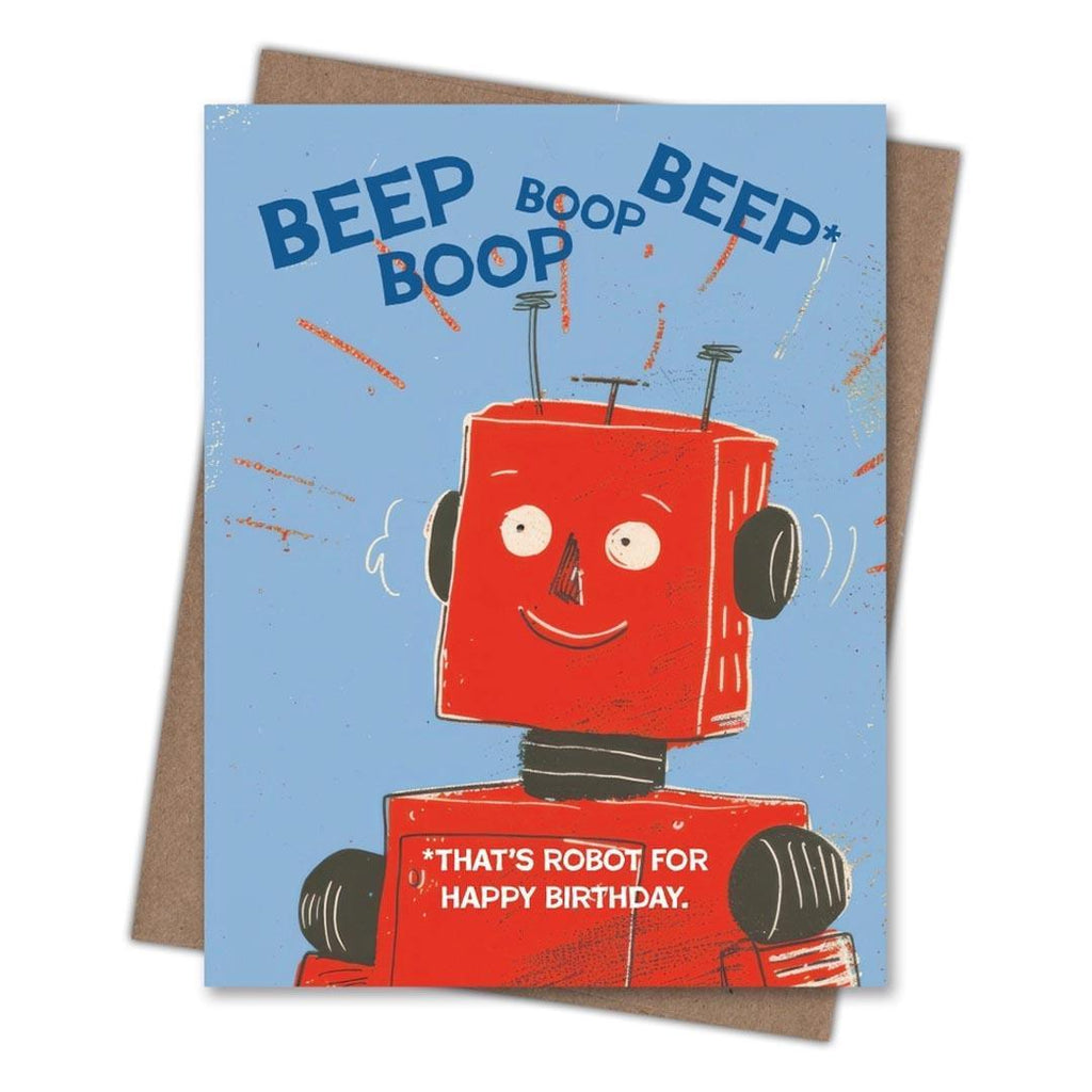Card - Birthday - Beep Boop Robot by Scarecrow & Nut Tree