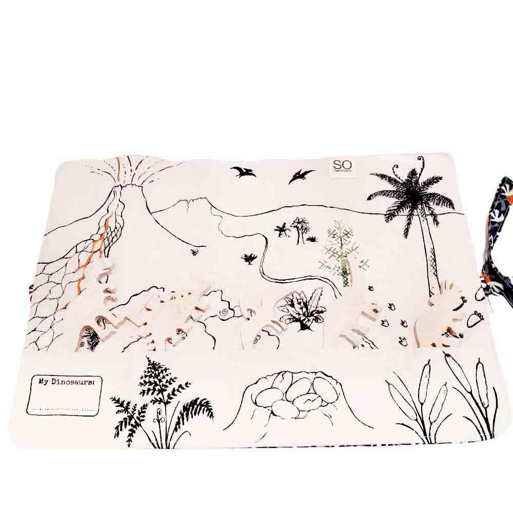 (30% Off) Playmat - Dinosaur Belt with 5 Dinosaurs by So Handmade