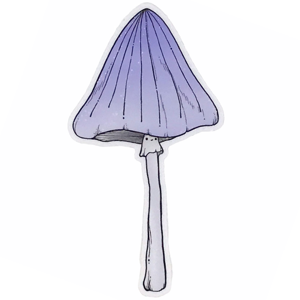 Sticker - Purple Mushroom by World of Whimm