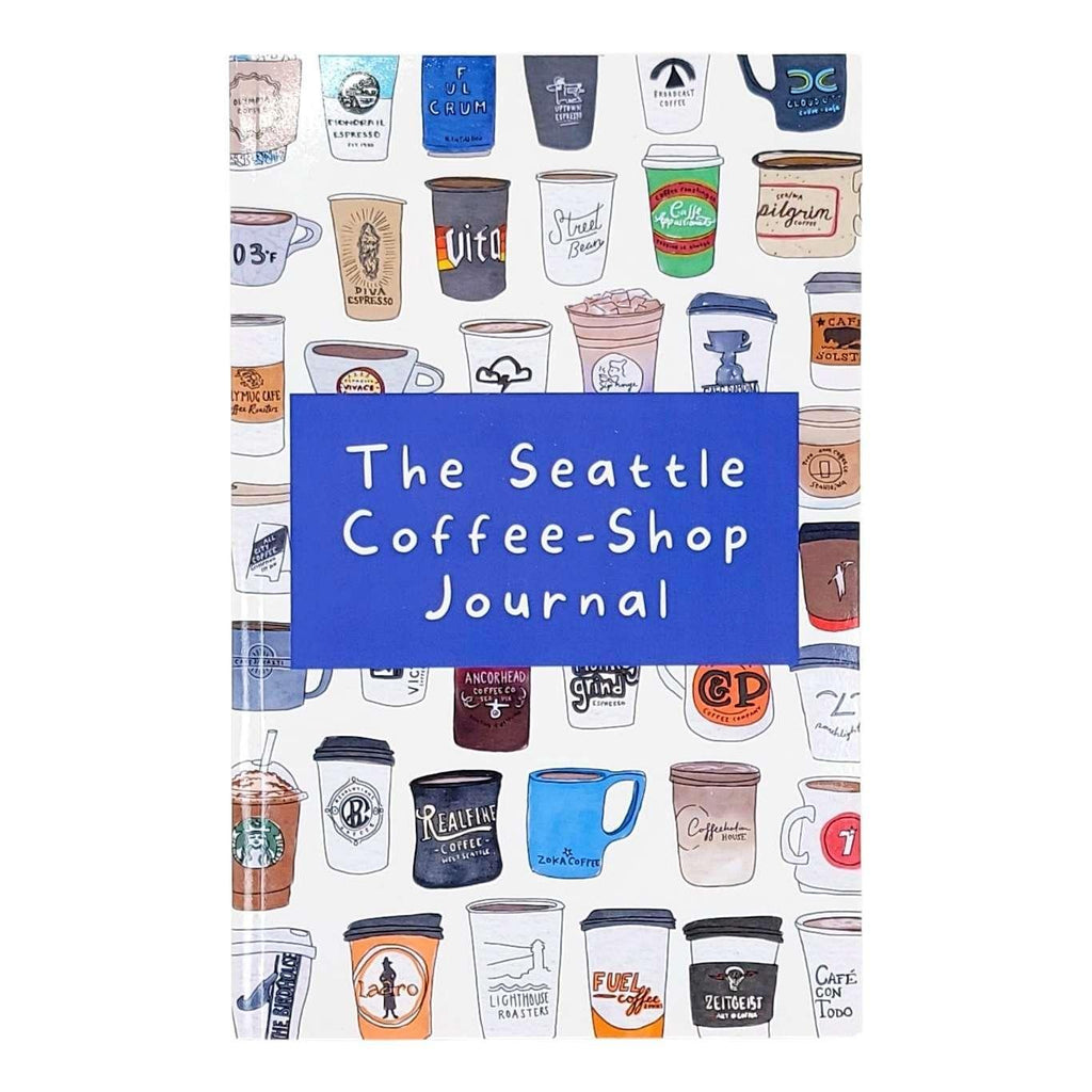 Journal - 8.5x5.5in - The Seattle Coffee Shop Journal by Urb.Em.Sketches