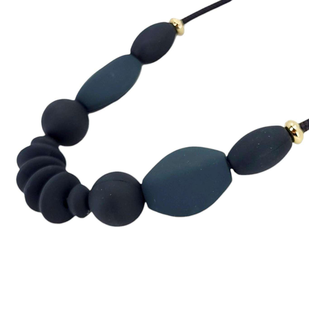 Chewable Necklace - Signature (Charcoal Black) by January Moon