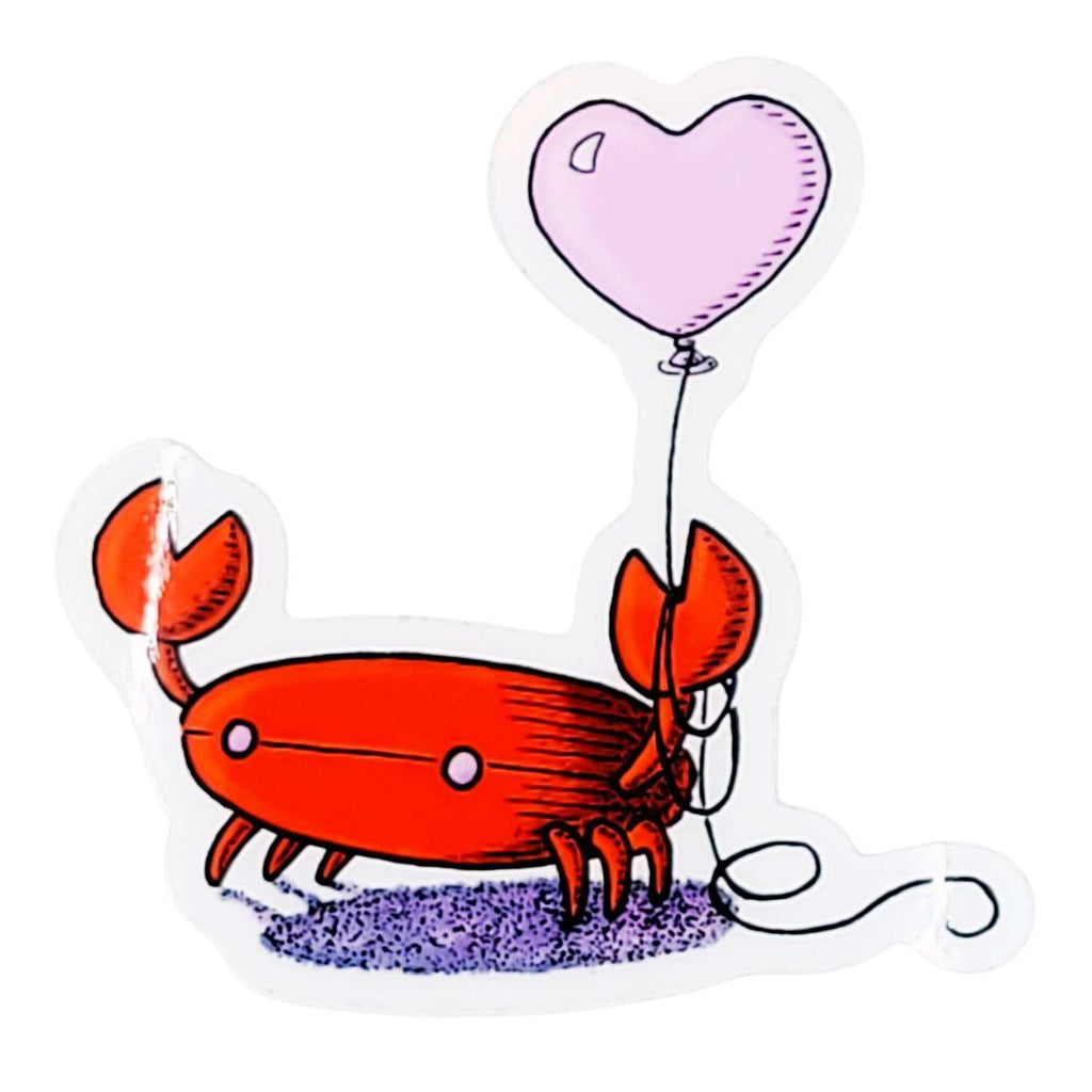 Sticker - Heart Crab by Everyday Balloons Print Shop