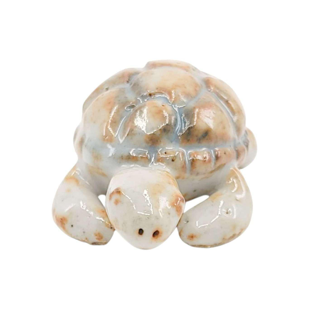 Collectible - Tea Pet Figurine (Orange Turtle) by Mist Ceramics