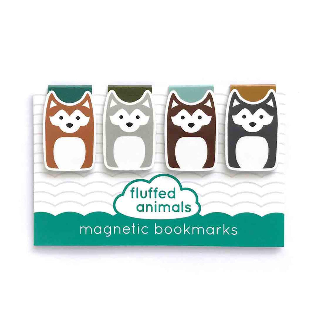 Magnetic Bookmarks - Huskies (Set of 4) by Fluffed Animals