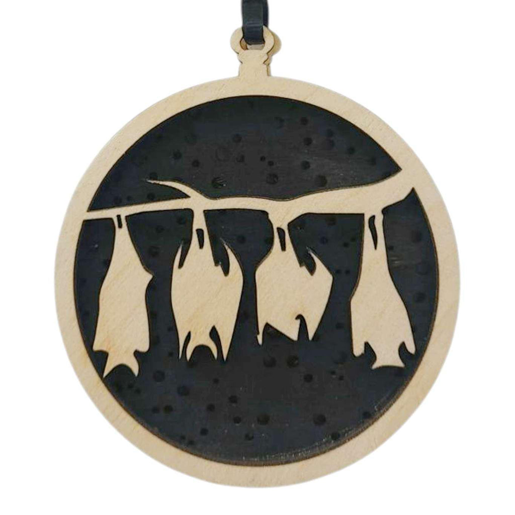 Ornament - Light Up Wood (Bats) by Squirrel Tacos Papercuts