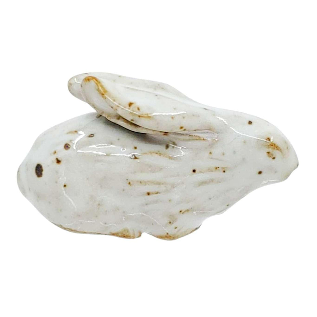 Collectible - Tea Pet Figurine (White Rabbit) by Mist Ceramics