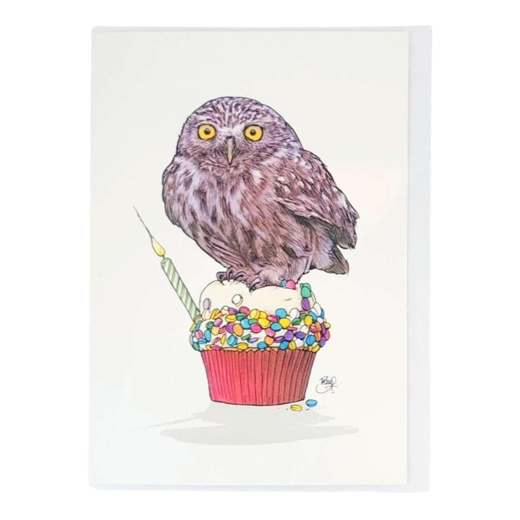 Card - Birthday - Owl Perch by Shawn Braley