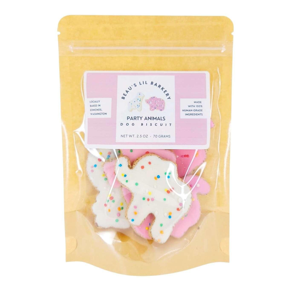 Dog Treat - Frosted Circus Animal Dog Biscuits (2.5 oz) by Beau's Lil Barkery