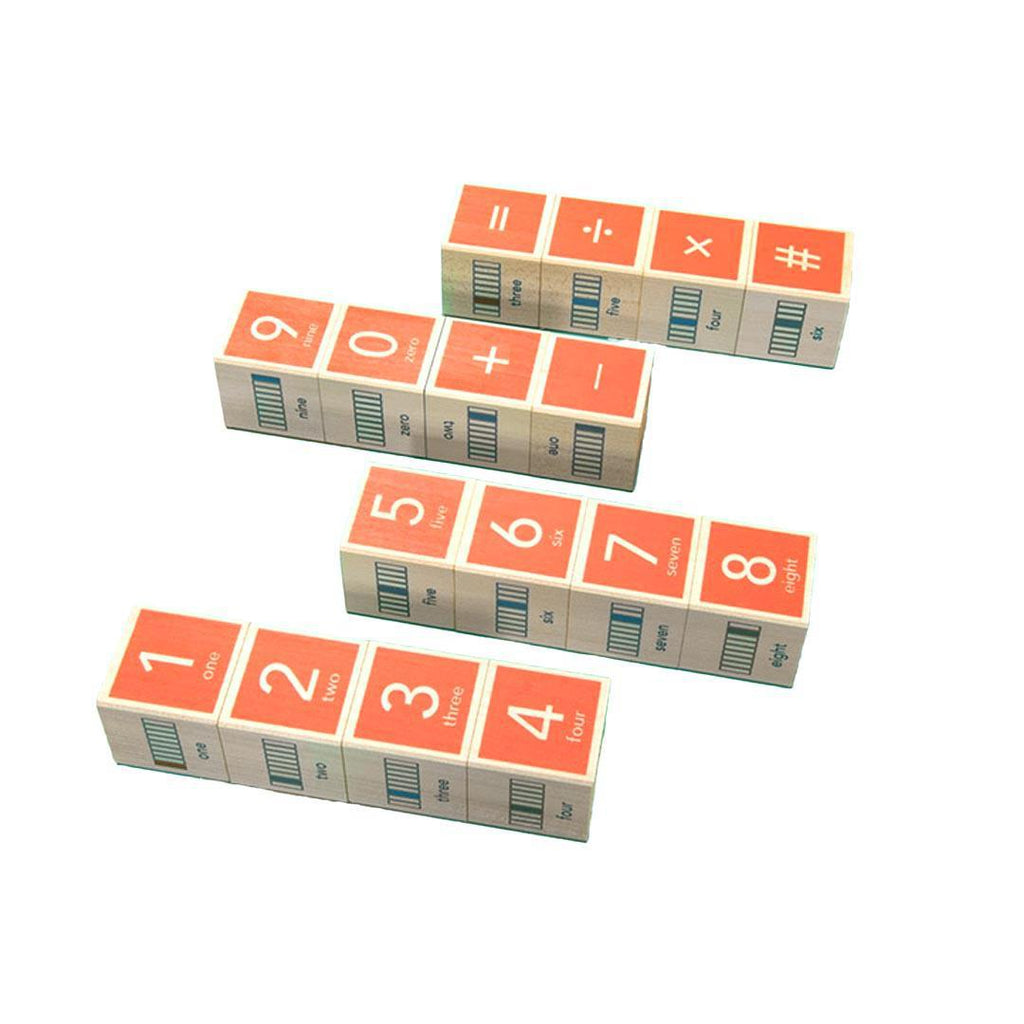 Blocks - Braille Numbers (Set of 16) by Uncle Goose