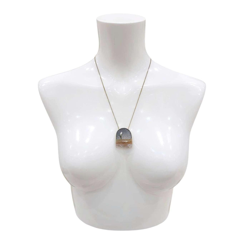 Necklace - Salt Crystal Seagull  (A or B) by Fernworks