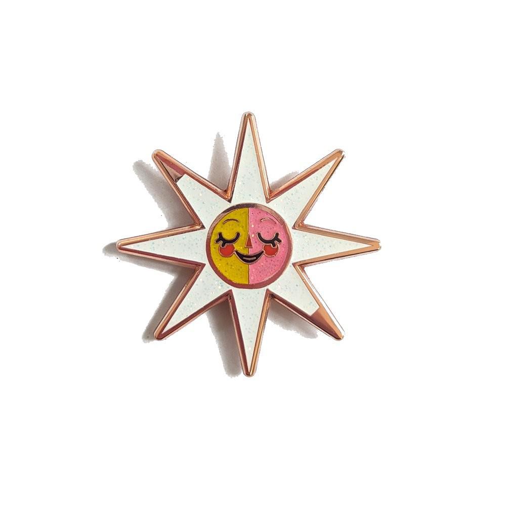 Enamel Pin - Rose Gold Sunshine by Amber Leaders Designs