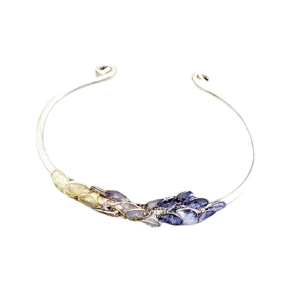 Bracelet - Indigo Petals Sterling Silver by Verso Jewelry