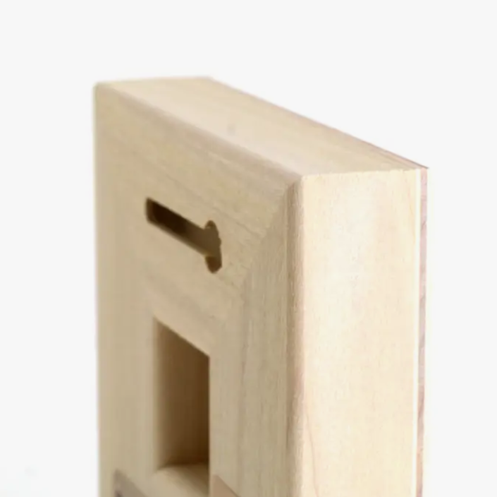 Wall Art - White Warbler on 4in x 4in Wood Panel by The Mincing Mockingbird