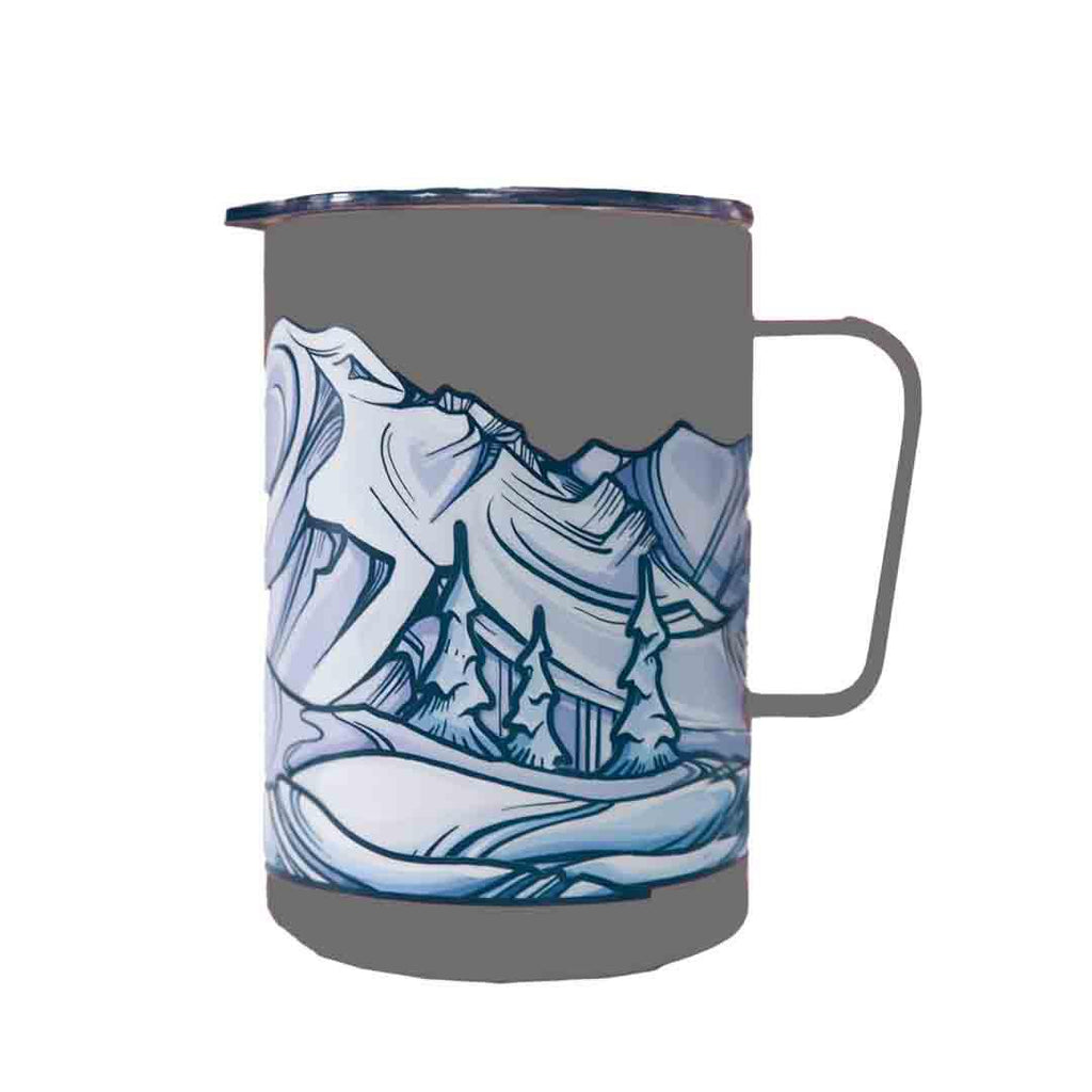 Stickers - Mt. Rainier (Winter) Infinity by Hydrascape Stickers