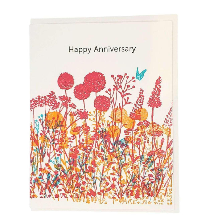 Card - Love & Friends - Meadow Happy Anniversary by Ilee Papergoods