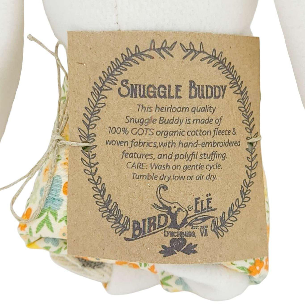 Plush - Bunny Snuggle Lovey (Floral Blush) by The Bird & Elephant