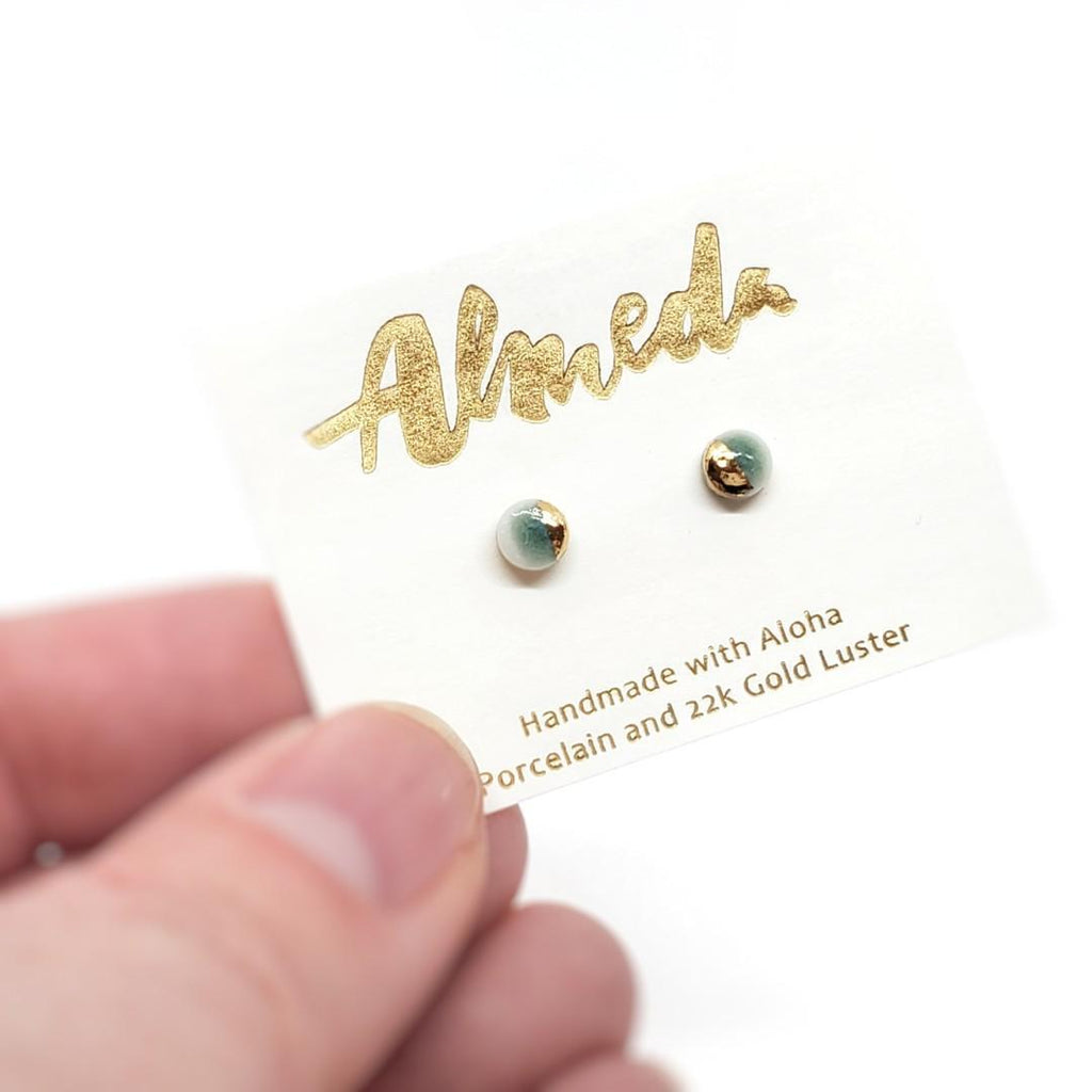 Earrings – Studs – Lanikai Mini Circle by Almeda Jewelry