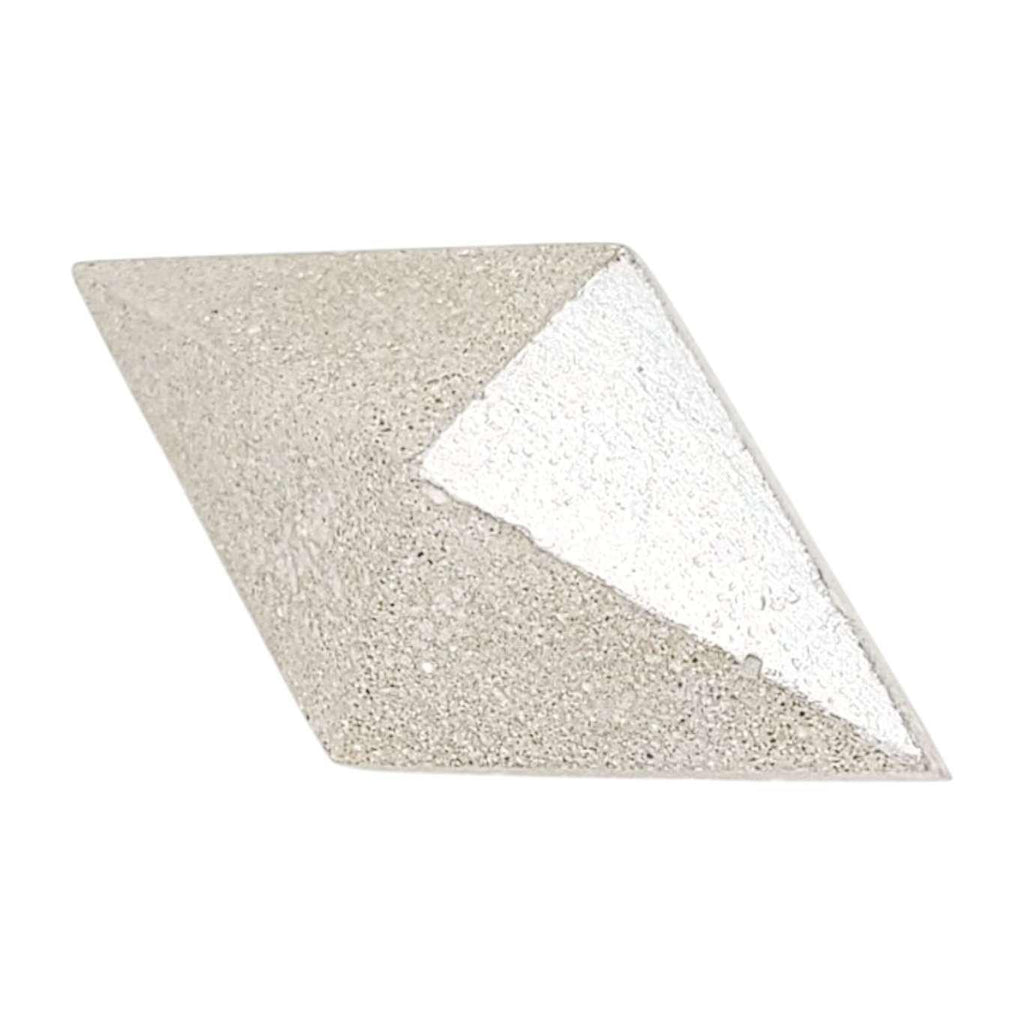 Brooch - Gilded Concrete Diamond Pin (Silver) by Studio Corbelle