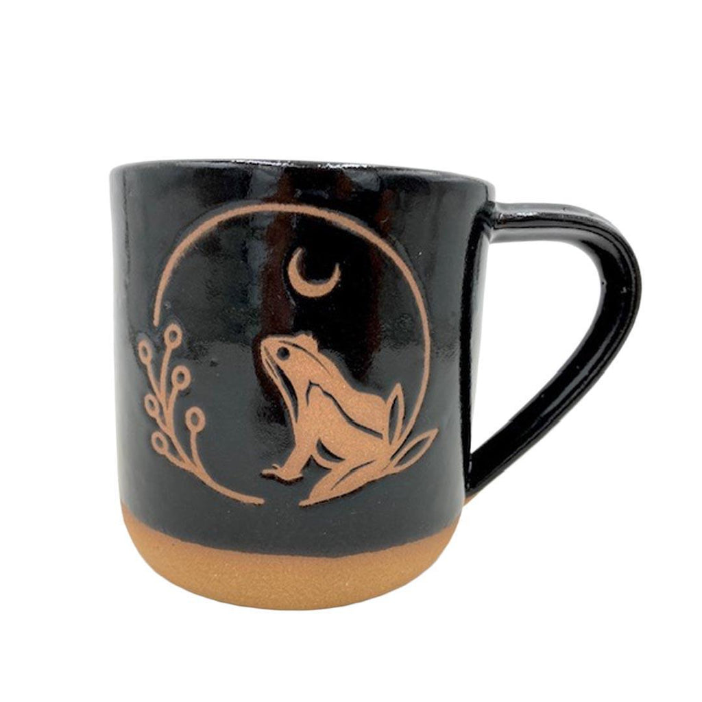 Mug - 12oz - Midnight Frog Mug by Ruby Farms Pottery