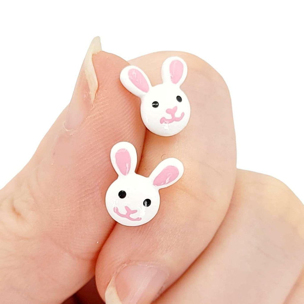 Earrings - Bunny Studs by Mariposa Miniatures