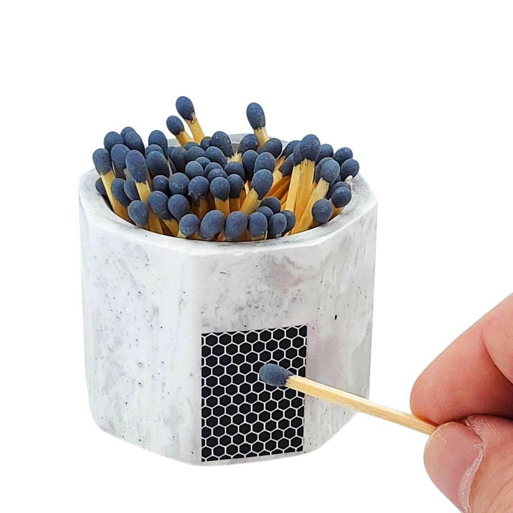 Match Holder - Grey Concrete (Gray Matches) by Tenn Prairie