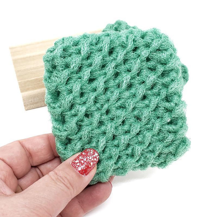 Scrubbies - Set of 2 with Wooden Dish (Olive) by Dot and Army