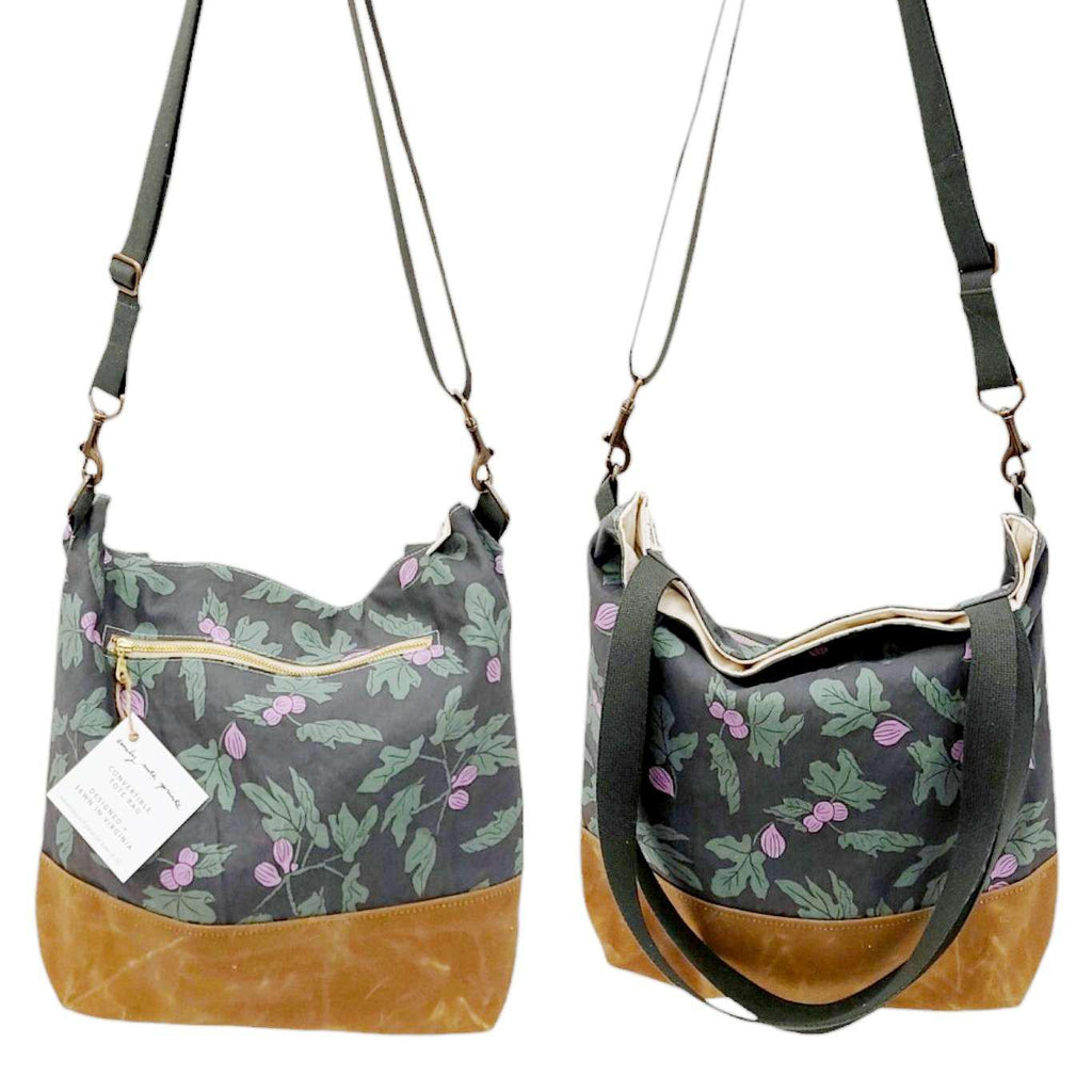 Bag - Convertible Cross-Body Tote (Fig) by Emily Ruth