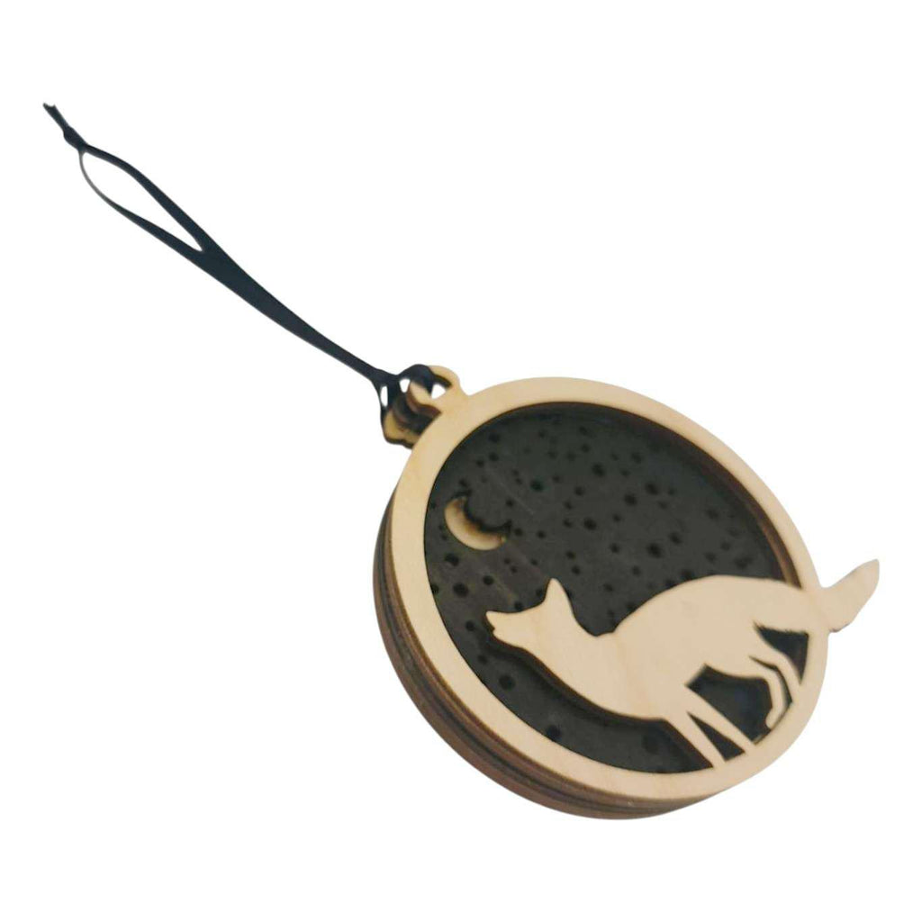Ornament - Light Up Wood (Fox) by Squirrel Tacos Papercuts